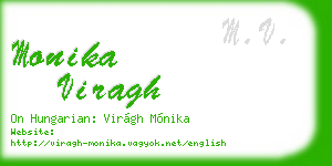 monika viragh business card