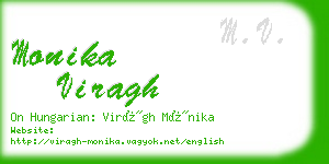 monika viragh business card